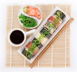 Japanese seafood sushi set