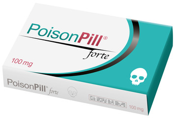 Poison Pill Package Skull