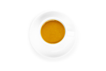 cup coffee isolated on white