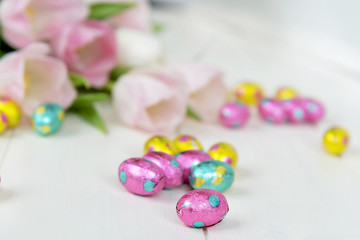 Easter Chocolate Egg Close Up