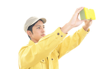 仕事に励む労働者