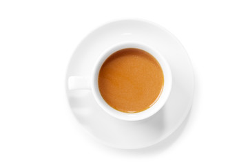 cup coffee isolated on white