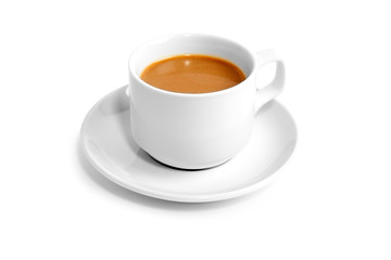 cup coffee isolated on white