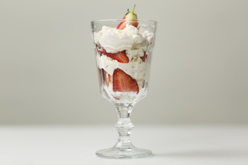 Eton Mess in dessert glasses