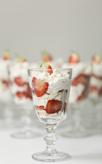 Eton Mess in dessert glasses