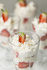 Eton Mess in dessert glasses