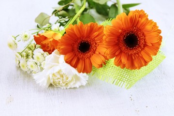 fond bouquet de fleurs