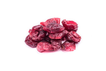 dried blueberries fruit isolated on white background