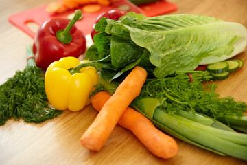 Vegetables close-up. Healthy food
