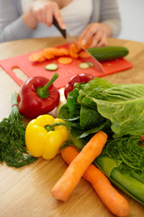Vegetables close-up. Healthy food