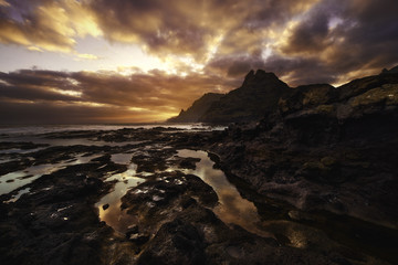 Canary islands sunset