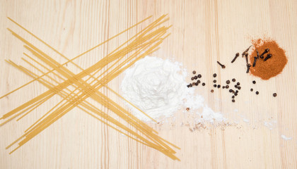 still life hill of flour