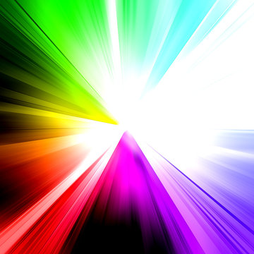 Abstract rainbow ray