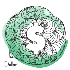 Dollar Currency sign.