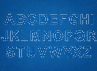 alphabet blueprint © Marko