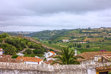 Fototapeta premium Old town, Obidos, Portugal