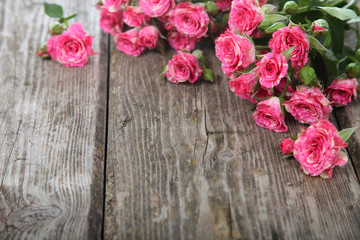 Bouquet of pink roses