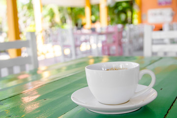 white coffee cup