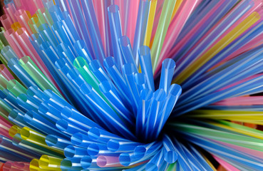 colorful straw for drinking