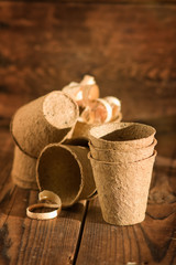 Brown Peat Pots