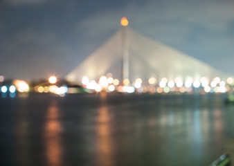 Blur light of the bridge