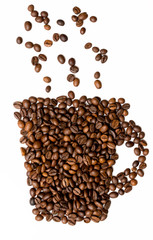 Cup from coffee bean