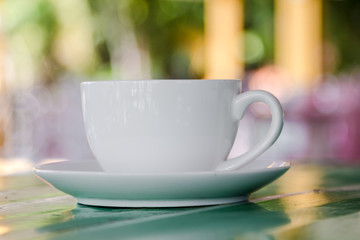 white coffee cup