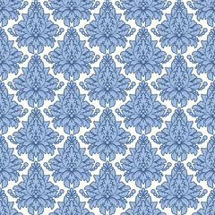 Badezimmer Foto Rückwand Damascus pattern. Seamless vintage background. Vector © vik_y