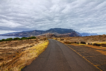 Road in Madeira island, Portugal