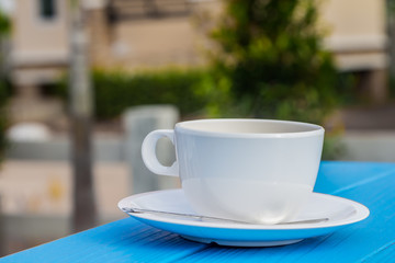 white coffee cup
