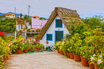 Traditional rural house in Santana Madeira, Portugal
