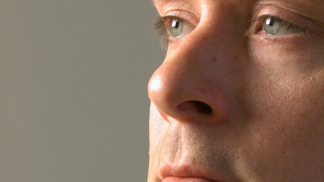 Close up shot of a male in his 30