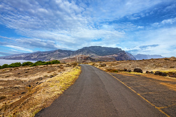 Road in Madeira island, Portugal