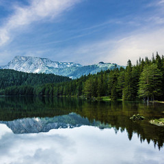 Fototapeta na wymiar Durmitor national park, Mountain lake, Montenegro,