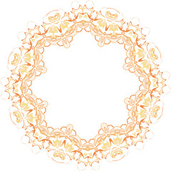 Abstract floral vector ornament