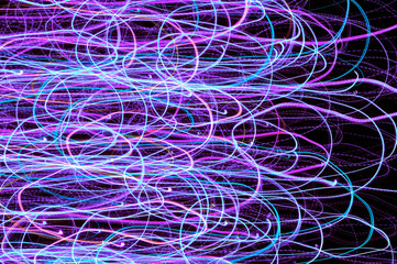 Neon Glowing Lines Background