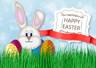 Happy Easter - Easter Bunny color colorful