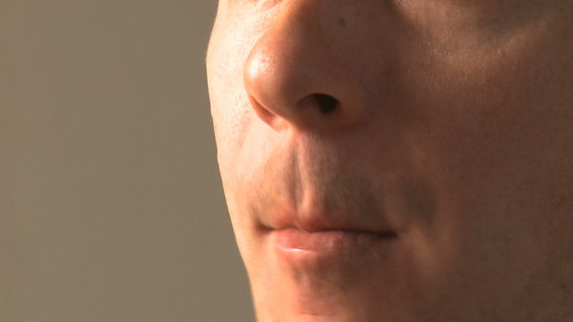 Close up shot of a male in his 30