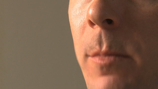 Close up shot of a male in his 30