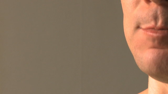 Close up shot of a male in his 30