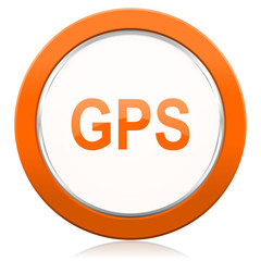 gps orange icon