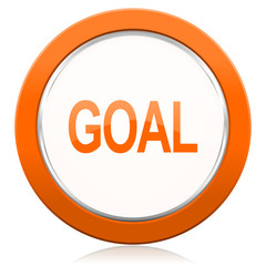 goal orange icon