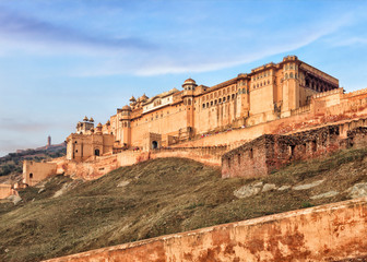 Fototapeta na wymiar View of Amber fort, Jaipur, India