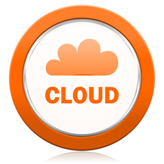 cloud orange icon