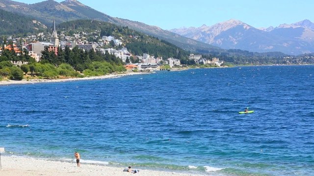View of San Carlos de Bariloche and Nahuel Huapi lake