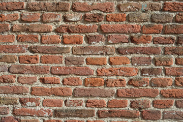 old bricks stone wall in various colors