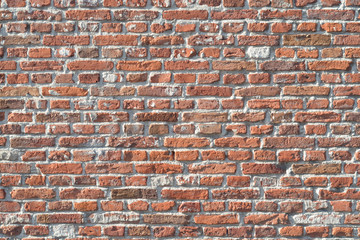 old bricks stone wall in various colors