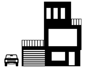 Maison et une voiture