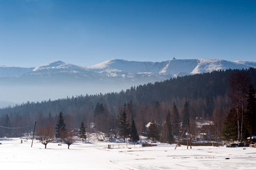 Karkonosze Mountains in Winter