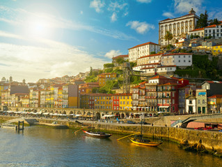 Historic center city of Porto, Portugal - obrazy, fototapety, plakaty